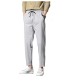 Thin summer ice silk pants for men, breathable casual pants for summer, loose quick-drying men's pants, sporty nine-inch pants for men Item Picture